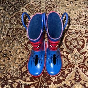 Marvel Blue and Red Spider Kids Boots